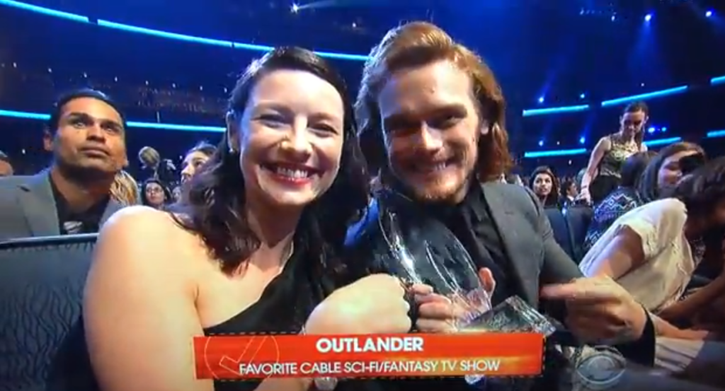 Caitriona Balfe and Sam Heughan, 2015 People's Choice Awards