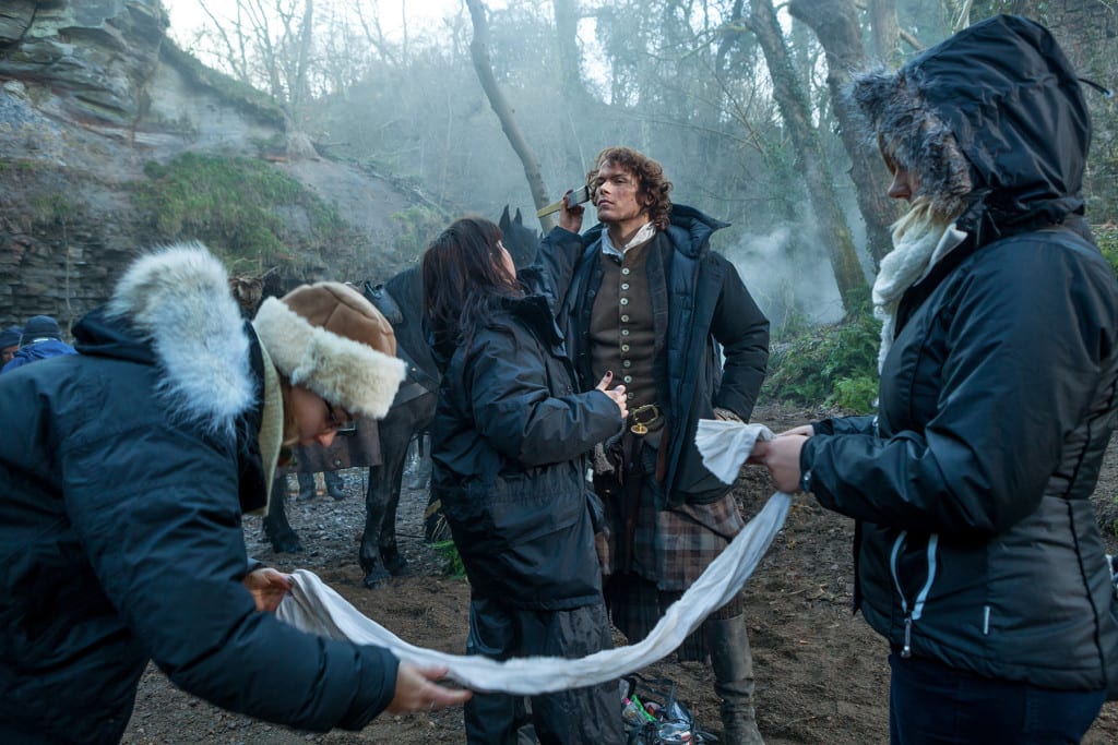 'Outlander' Season 1B Behind the Scenes, Jamie Fraser (Sam Heughan)