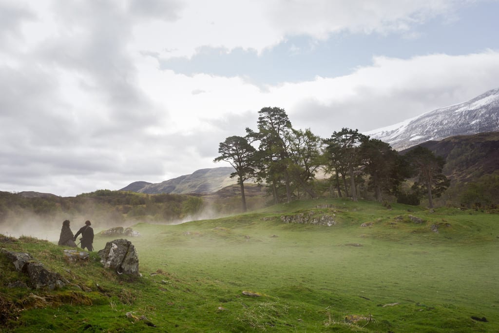 'Outlander' Season 1B, Claire Randall Fraser (Caitriona Balfe) and Sam Heughan (Jamie Fraser)