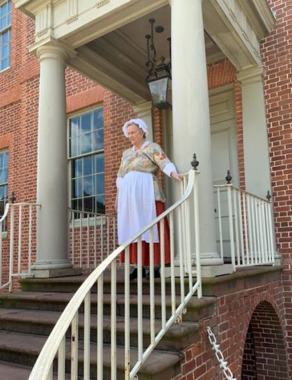 Ms. June, hostess at Tryon Palace